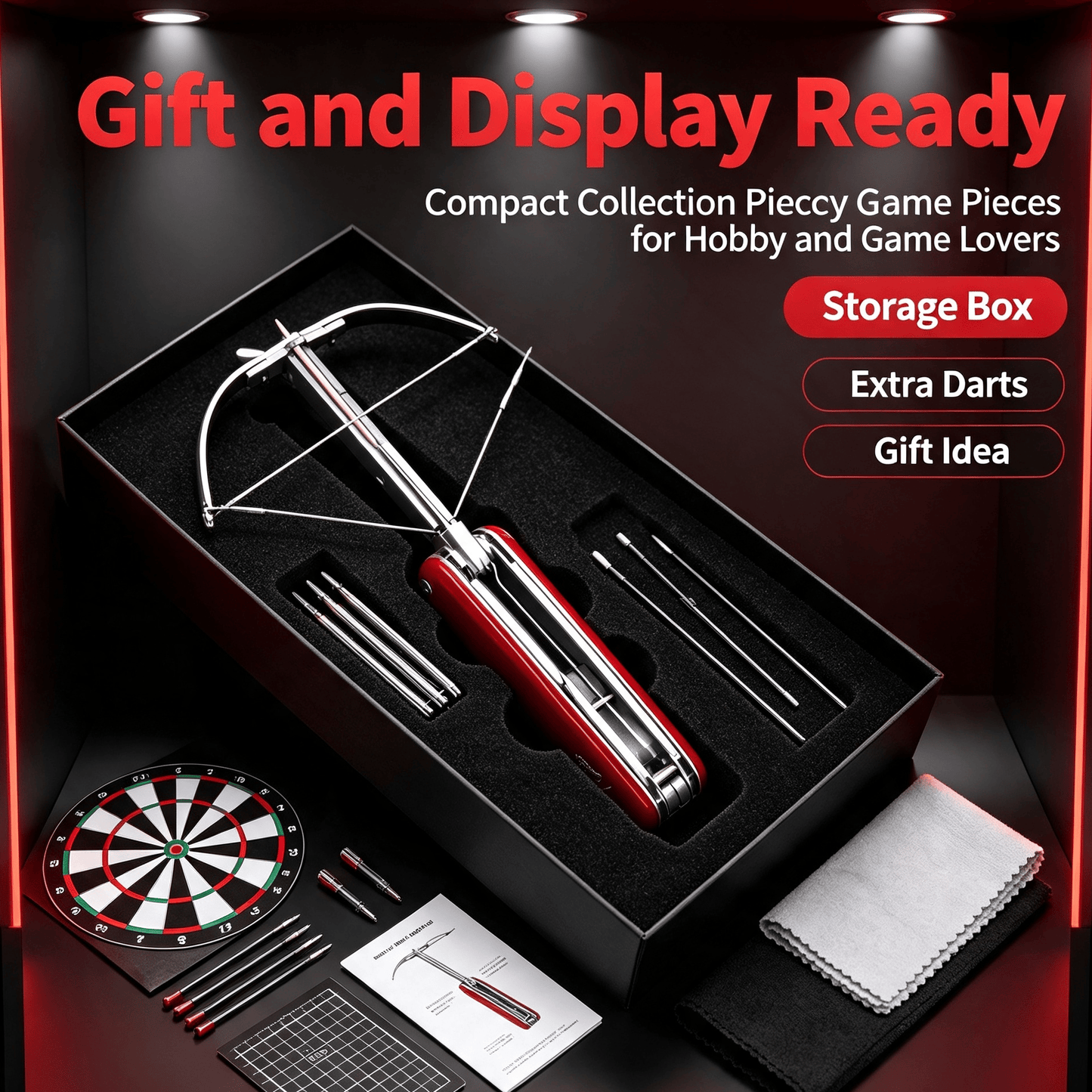 Mini Pocket Crossbow Toy, Portable Hand‐Held Small Crossbow