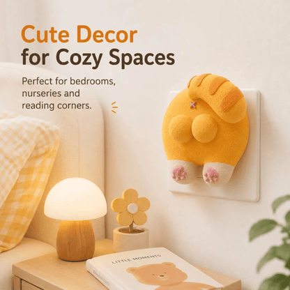 🐱 Funny Cat Butt Light Switch Cover — Press for a Purr-fect Glow! 💡