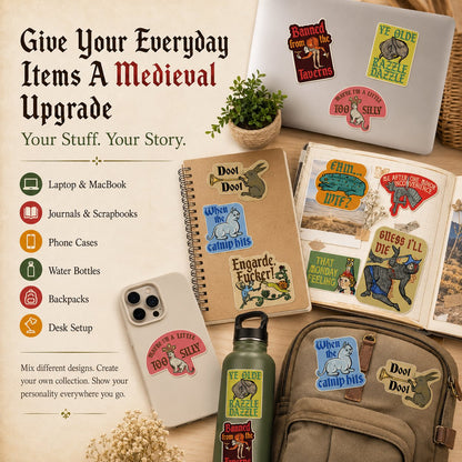 🏰 Medieval Meme Stickers Collection - Add A Little Medieval Chaos To Your Everyday Life 😂