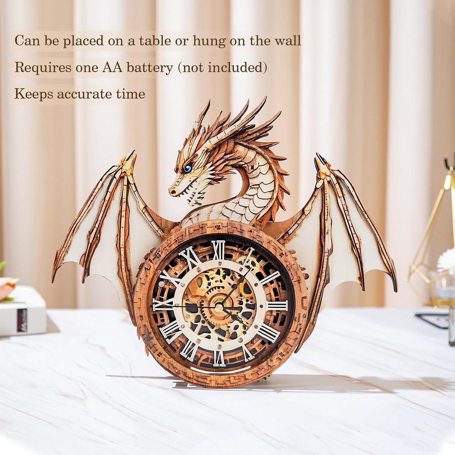 🔥2026 HOT SALE 50% OFF -🦉 DIY 3D Wooden Animal Clock Puzzle Kit🎁Buy 2 Free Shipping
