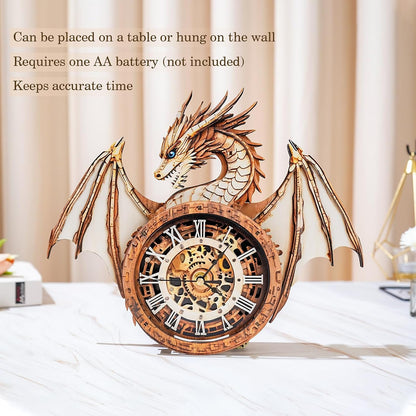 🔥2026 HOT SALE 50% OFF -🦉 DIY 3D Wooden Animal Clock Puzzle Kit🎁Buy 2 Free Shipping
