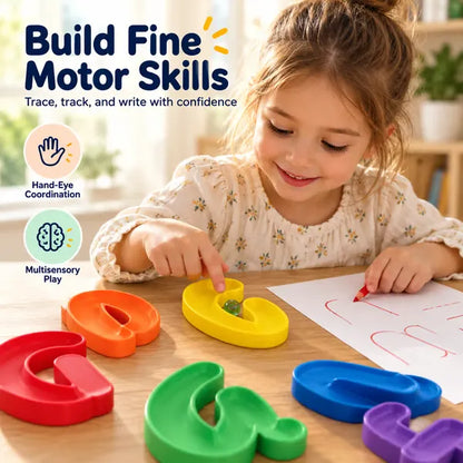 🌈 Rolling Alphabet Tracing Set – Colorful Hands-On Letter Learning Toy for Kids