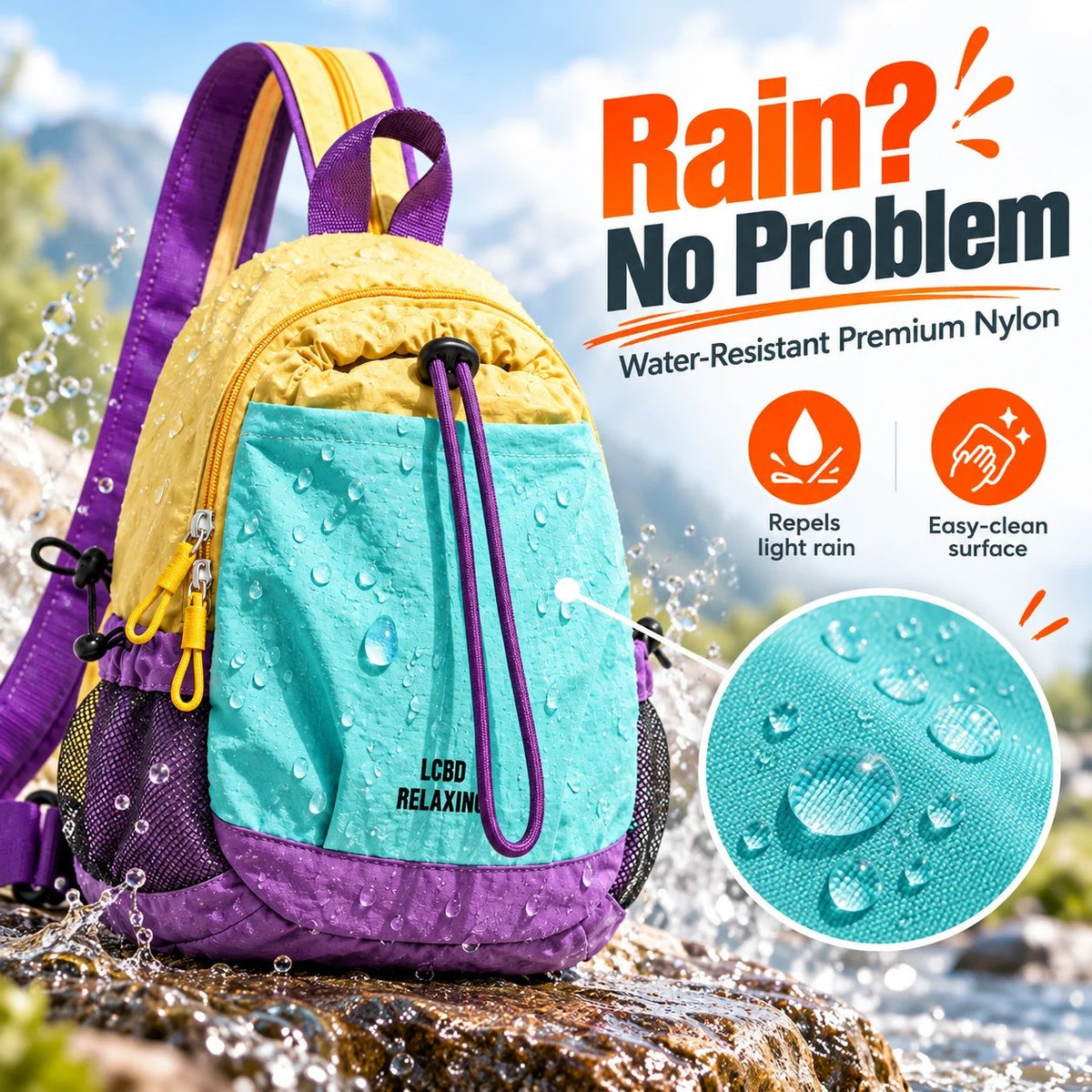 🎁Last Day Promotion 49% OFF🔥Unisex Lightweight Color-Block Mini Backpack