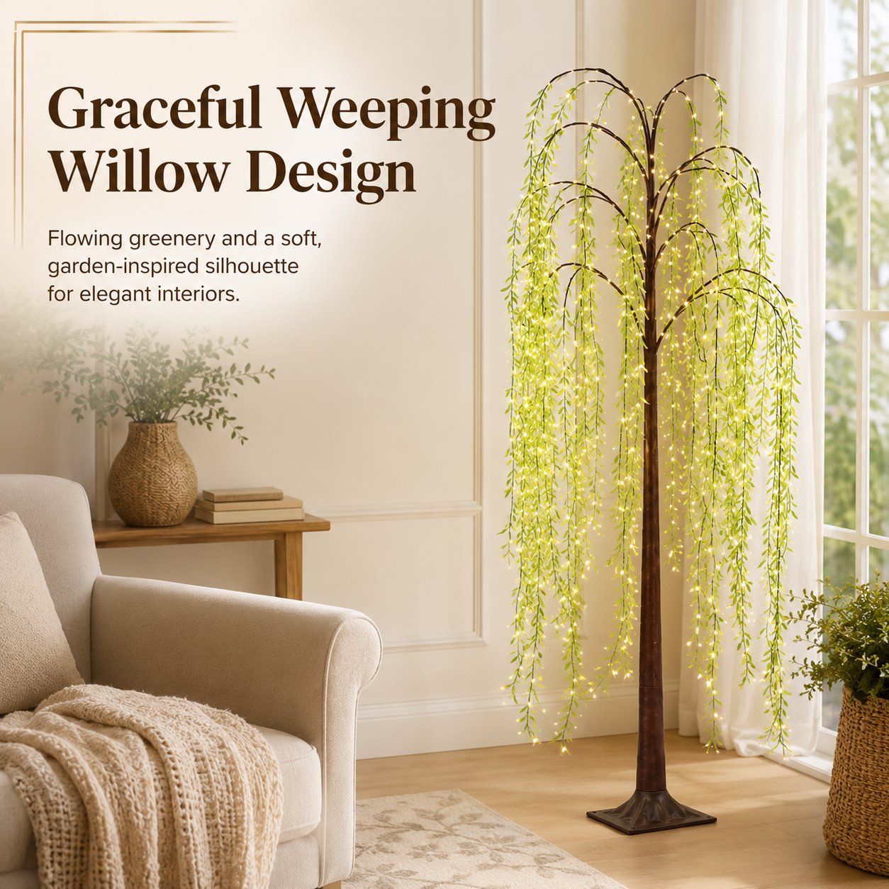 Weeping Tree with LED Lights