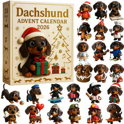 🎄HOT SALE 49% OFF🐾 2026 Dachshund Advent Calendar 🐶✨