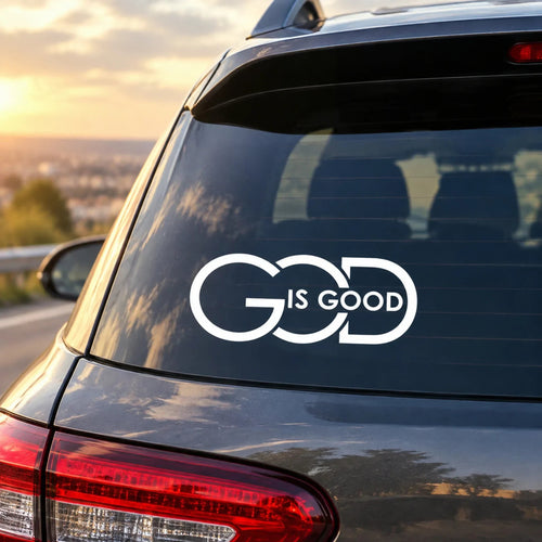 ⏰Limited Stock 60% OFF🙏 'God Is Good' Christian Car Decal Sticker | Premium Religious Décor