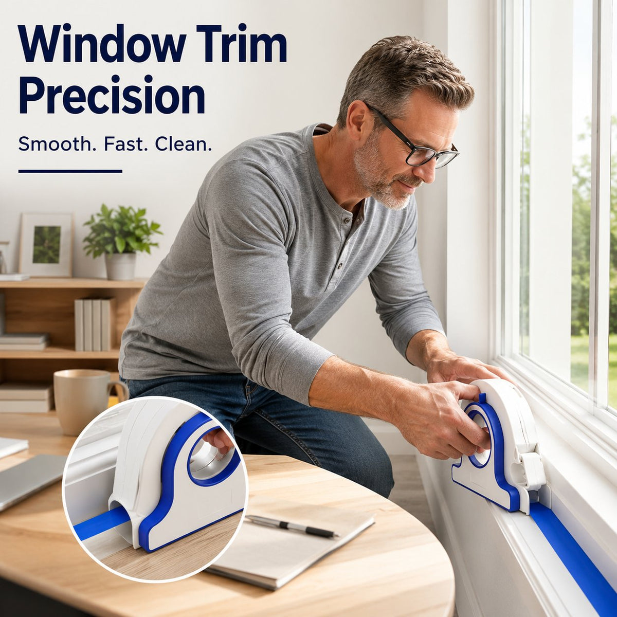 📍High-efficiency Painter Masking Tape Applicator