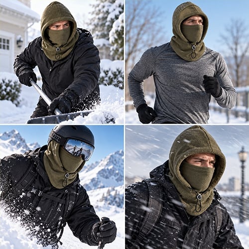 🔥HOT SALE🔥Fleece Double Layer Integrated Hat