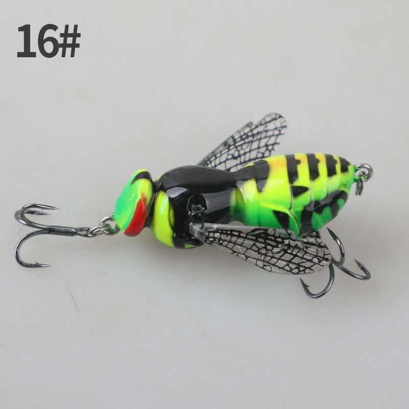 49% OFF – 🐝2PC Bionic Wasp Topwater Lure That Triggers Explosive Strikes