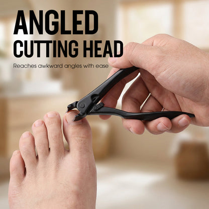 Curved Stainless Steel Nail Clippers with Splash Guard, Large-Opening