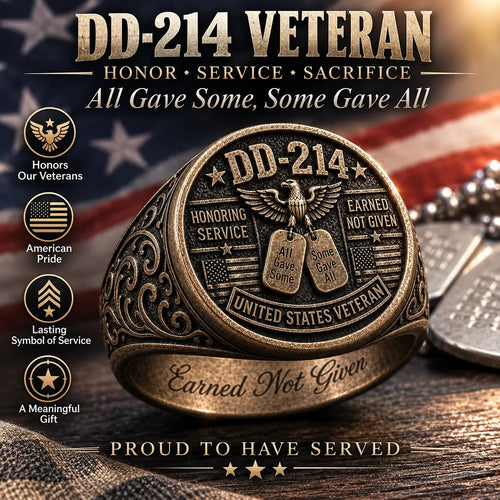 ✨2026 Limited Edition-🎖️ DD-214 Veteran Honor Ring — "All Gave Some & Some Gave All"