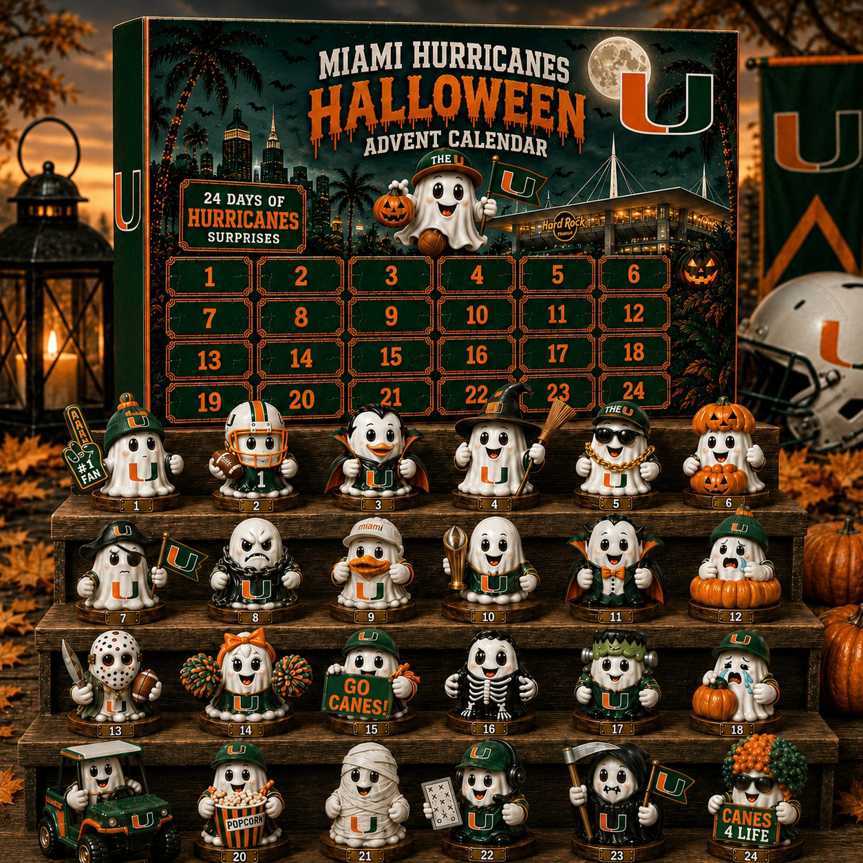 Miami Hurricanes Halloween 2026 Advent Calendar