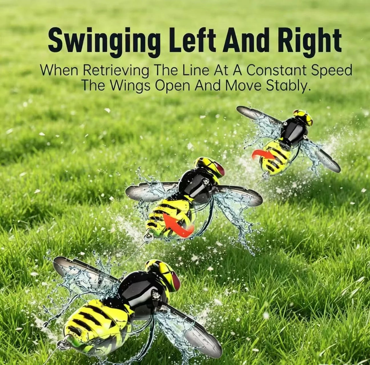 49% OFF – 🐝2PC Bionic Wasp Topwater Lure That Triggers Explosive Strikes