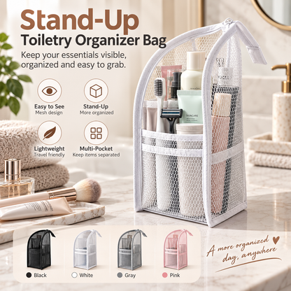 🔥Buy 2 Get 1 Free ✨Stand-Up Mesh Travel Toiletry Bag🪥