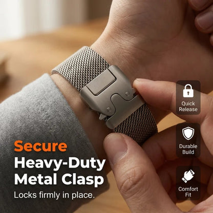 📢📢 OFF !! ⏰Stainless Steel Mesh Watch Band