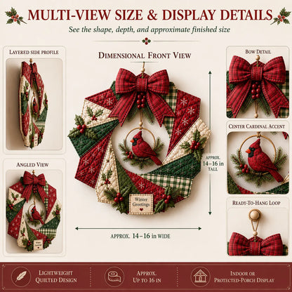 ⏳ Last Day 49% OFF – 🎄Beginner-Friendly DIY Christmas Fabric Wreath Kit Collection | Complete Kit with Coordinated Fabrics, Wreath Materials & Step-by-Step Guide Included 💕