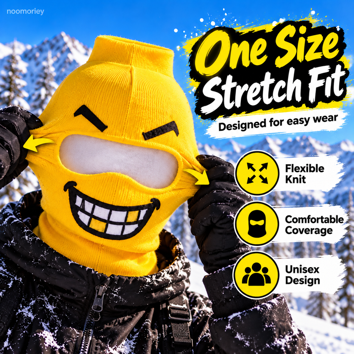 🎭 Funny Printed Ski Balaclava | Full-Face Winter Mask