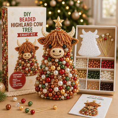 🐾 Animal-Themed Beaded Christmas Tree DIY Kit