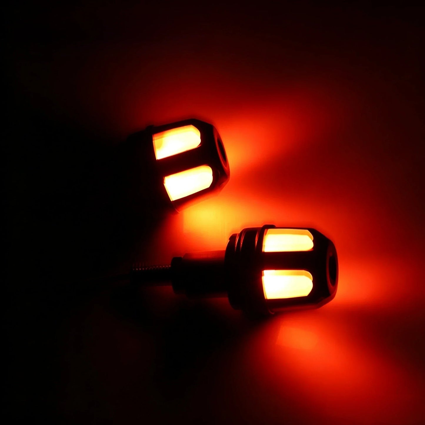 🎉⚡ LED Motorcycle Bar End Turn Signals – 4 Colors, Universal Fit 99% of Models⚡