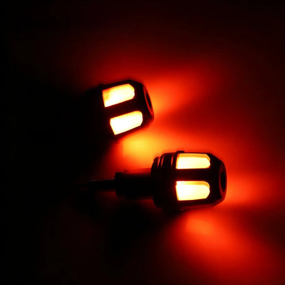 🎉⚡ LED Motorcycle Bar End Turn Signals – 4 Colors, Universal Fit 99% of Models⚡