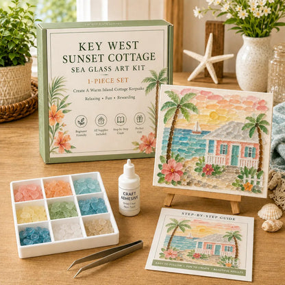 ✨ Timeless American Destinations Sea Glass Art Kit