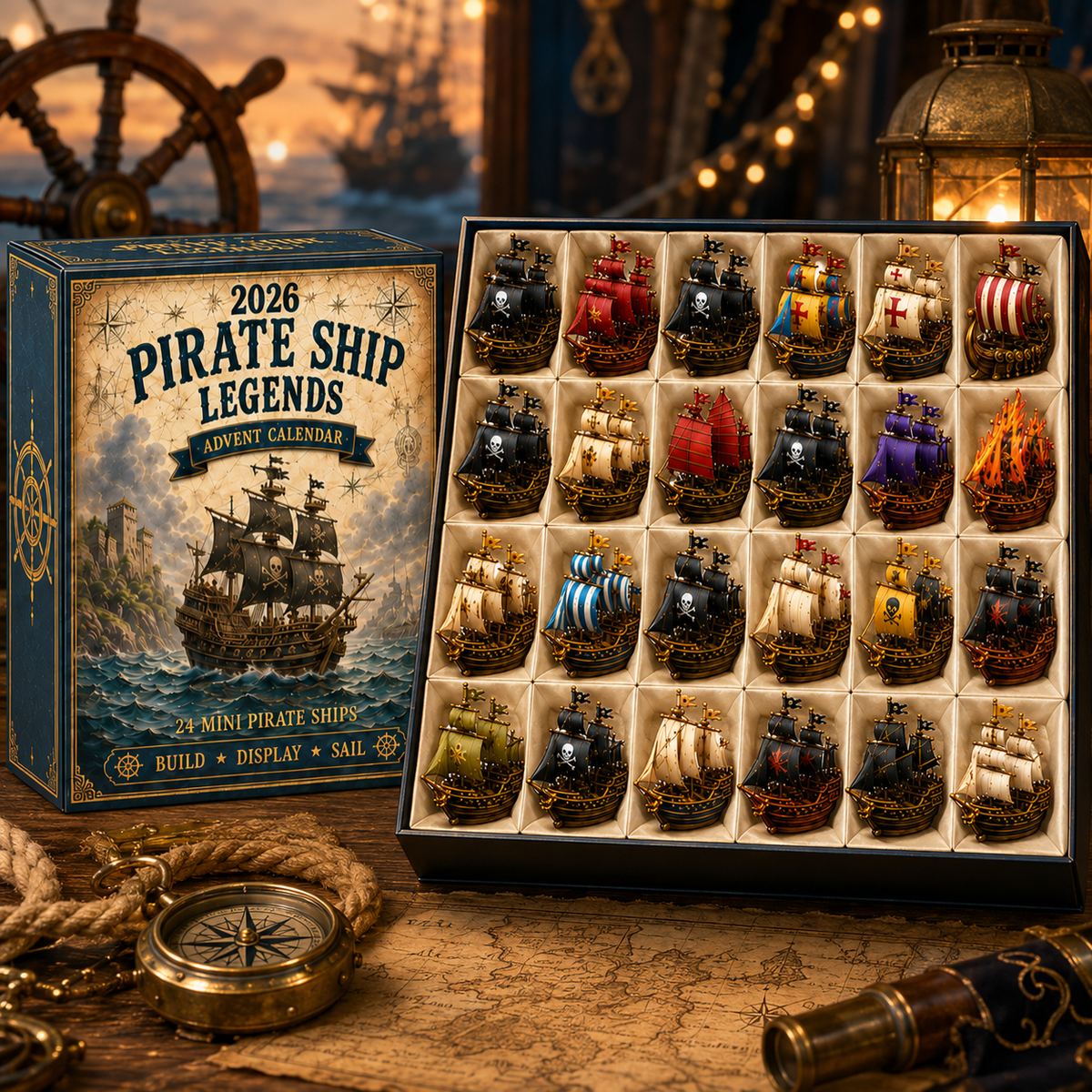 Pirate ship advent calendar collection