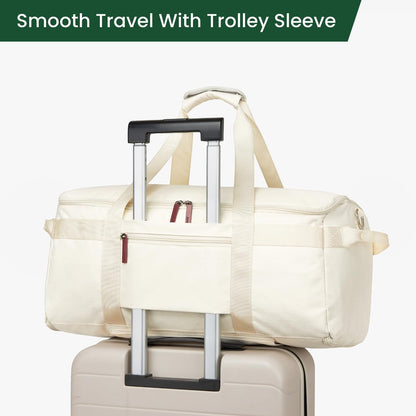 Convertible 60L Garment Weekender Bag with Shoe Compartment