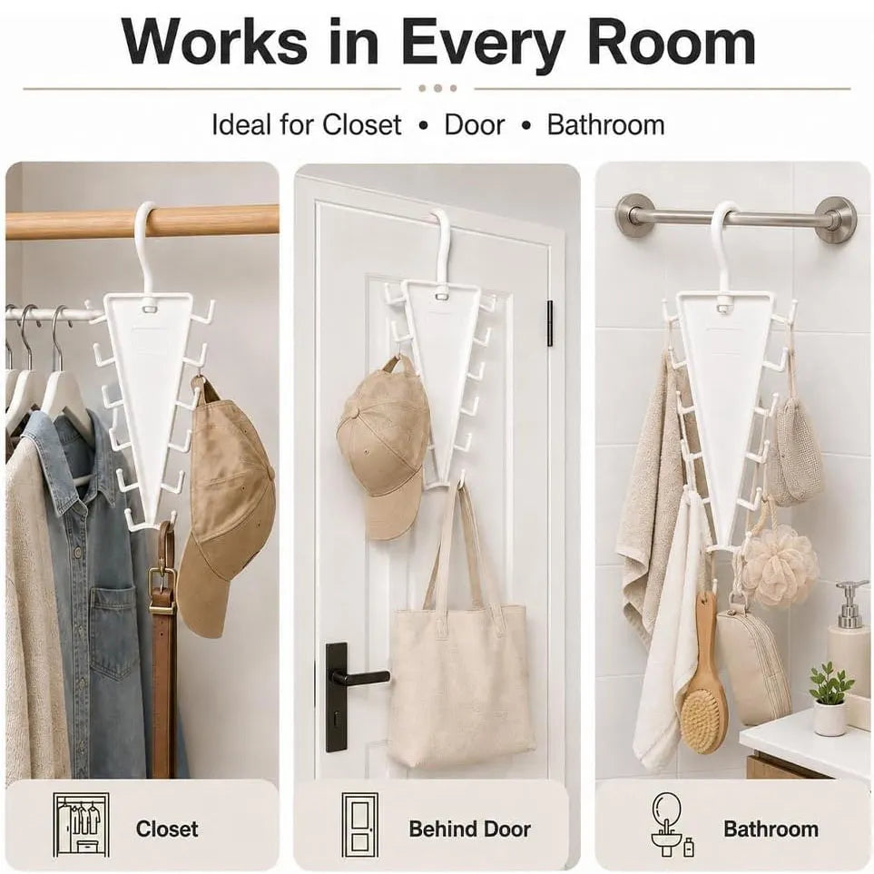 V Shaped Double-Sided Closet Organizer Hanger