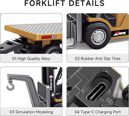 🚜 1:64 Premium Alloy Mini RC Construction Set