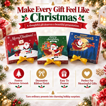 🎄 Christmas Gift Boxes With Ribbon 🎁