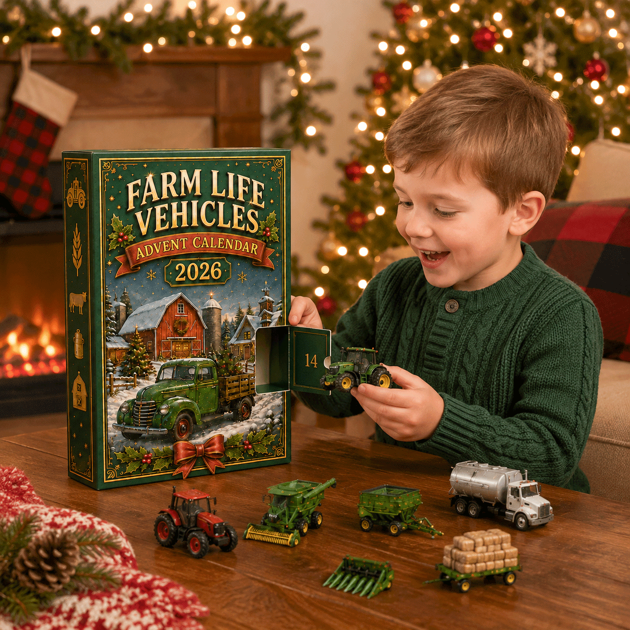🚜🎄 Farm Life Vehicles Advent Calendar 2026 – 24 Days of Farmyard Fun 🎁🌾