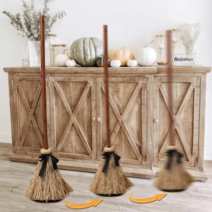 🔥Early Halloween Offer👻 Floating Witch's Broom – Eerie Laughs & Hypnotic Dance at Your Command! 🎃