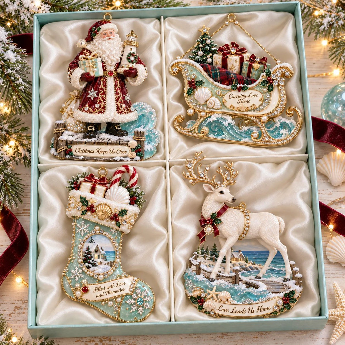 🎅 2026 Christmas Gift 50% Off--Coastal Christmas Magic Christmas tree ornaments