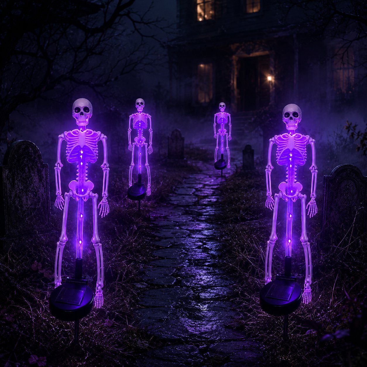 Solar Skeleton Yard Stake – Halloween Garden Light