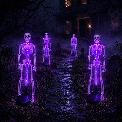 Solar Skeleton Yard Stake – Halloween Garden Light