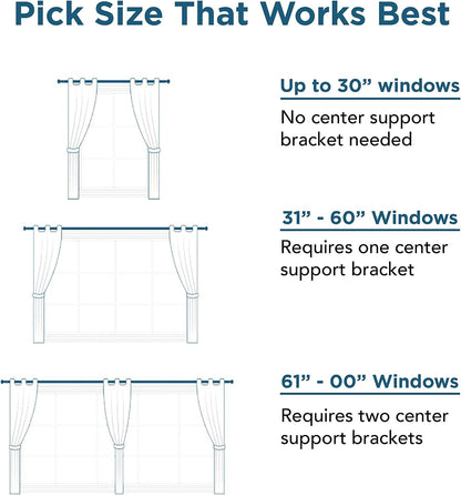 No-Drill Curtain Rod Brackets