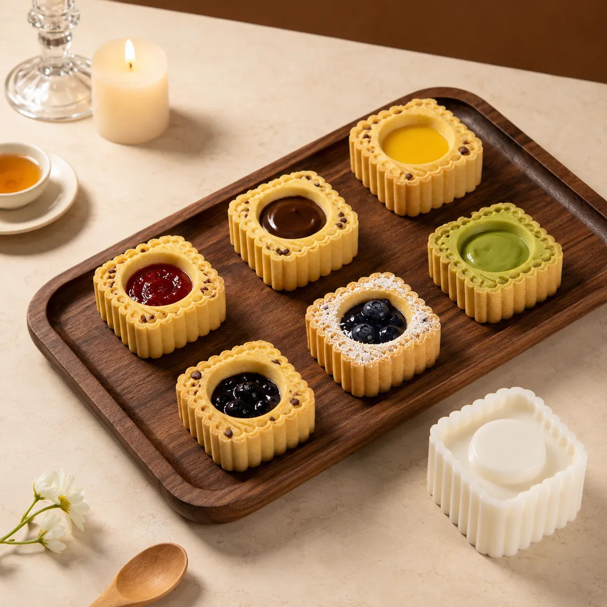 ⏳ Last Day 49% OFF – 🍪 6-Shape Hand-Press Pastry Mold Set | Create Beautiful Homemade Treats For Family Baking, Tea Parties, Seasonal Desserts & Gifting ✨
