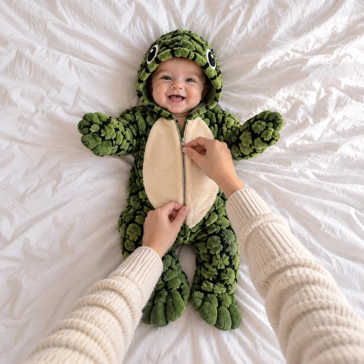Little Turtle – Plush Baby Onesie