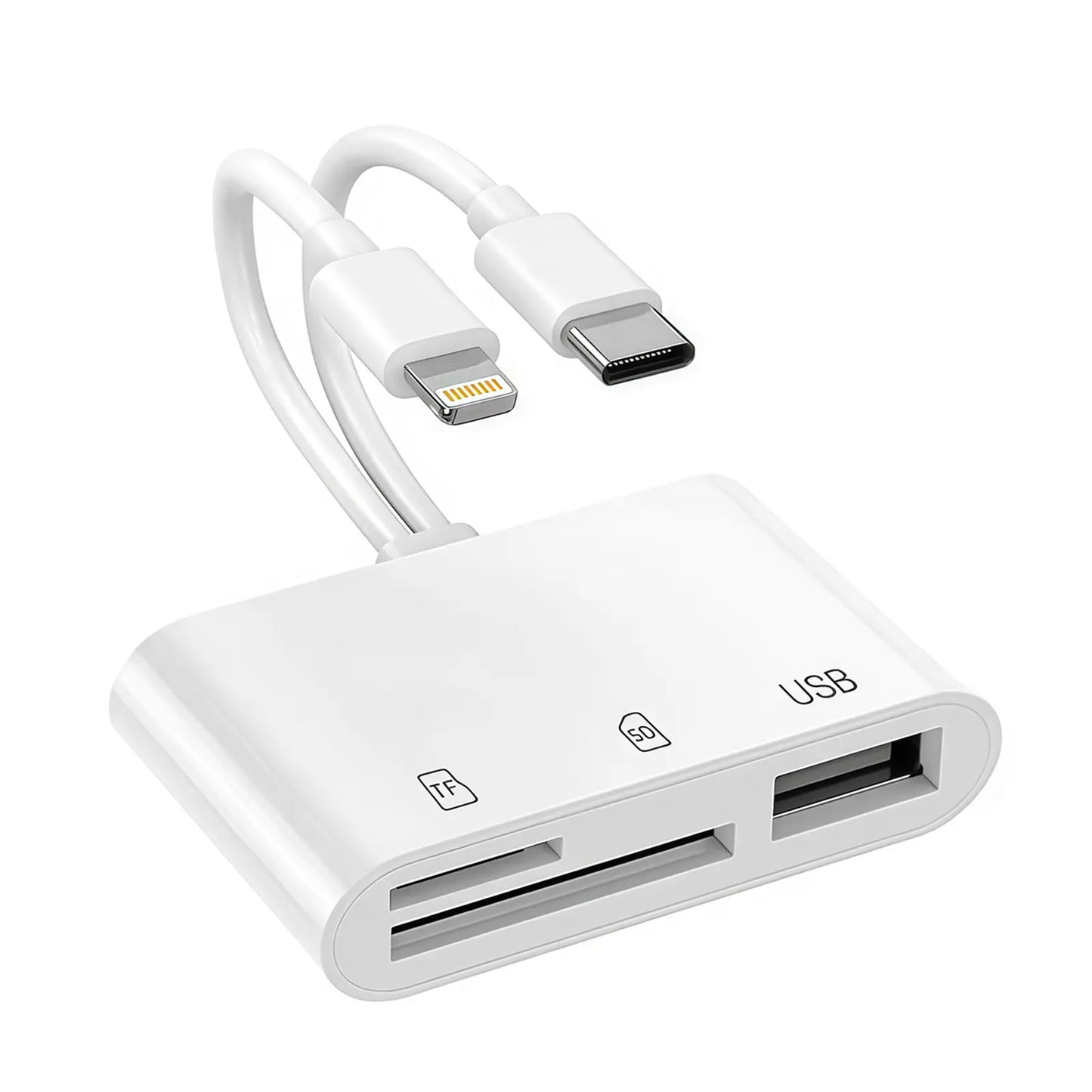Hot💥Limited-time 50% discount🔌 5-in-1 SD Card Reader for iPhone & USB-C – Fast Photo & Video Transfer Adapter