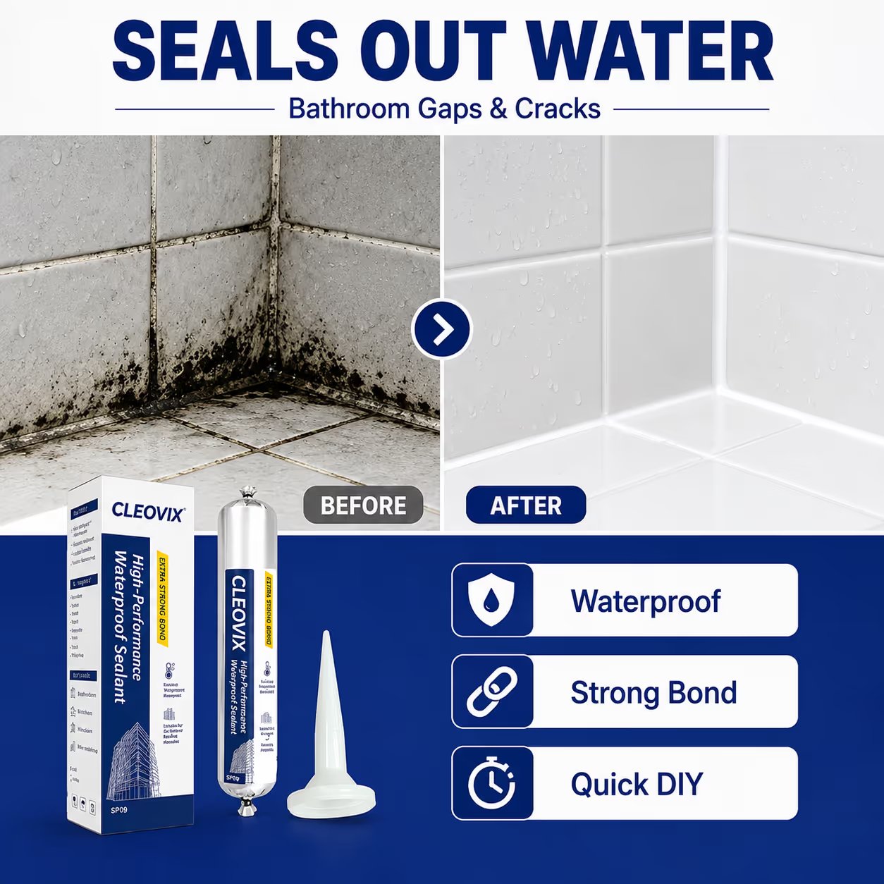 💧 Waterproof Crack & Leak Repair Paste – Multi-Surface DIY Sealant 🔧