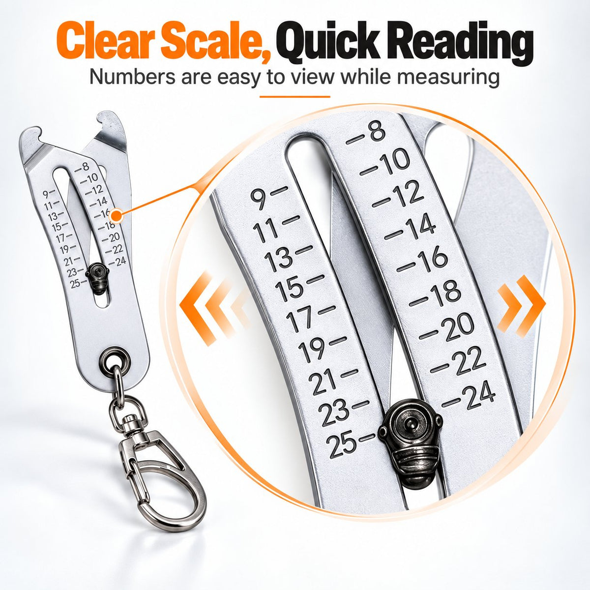 🔧 Portable Nut & Bolt Size Gauge