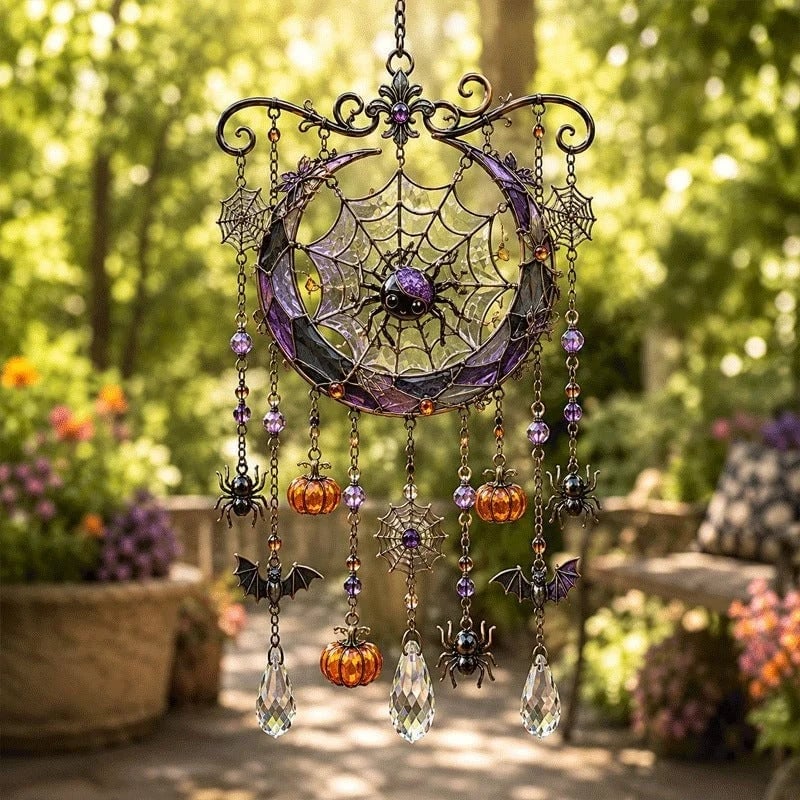 Halloween-Themed Crystal Wind Chime