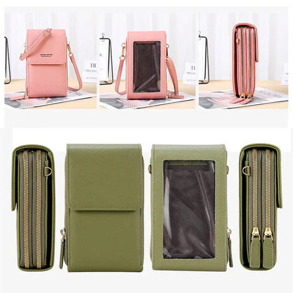 ⏳Only $13.99 Last Day Promotion - ✨RFID Anti-Theft Phone Crossbody – Touchscreen & Multi-Compartment Design📱