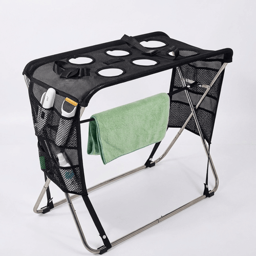 Folding Pet Grooming Hammock Quick Dry Mesh Anti-Scratch Pet Bathing Rack Multi Hole Detachable Dog Grooming Table Cat Grooming