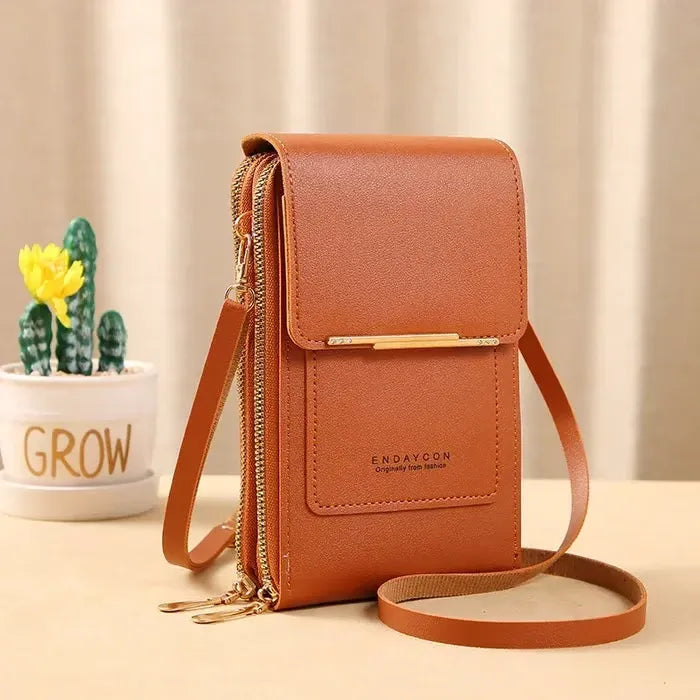 ⏳Only $13.99 Last Day Promotion - ✨RFID Anti-Theft Phone Crossbody – Touchscreen & Multi-Compartment Design📱