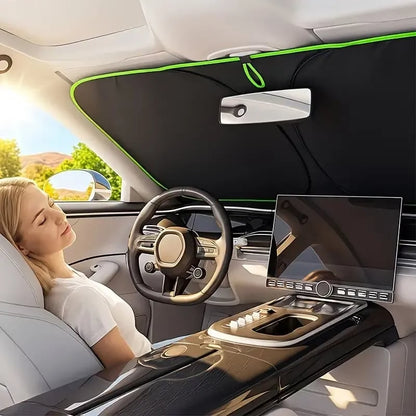 🎉2026 New Portable Heat-Insulating Vehicle Sunshade, Upgraded Thickened Front Window Sun Shade☀️🚗