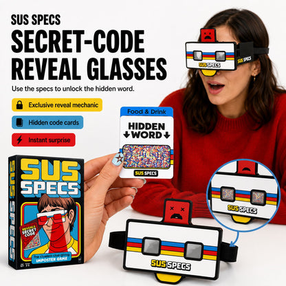 🔥LAST DAY 50% OFF - 🕵️Lucky Egg Sus Specs - The Clueless Clue-Giving Imposter Game