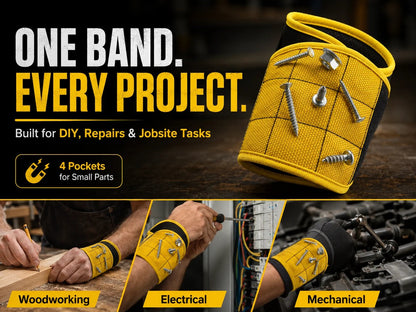 🧲Magnetic Tool Wristband | Hands-Free Hardware Holder