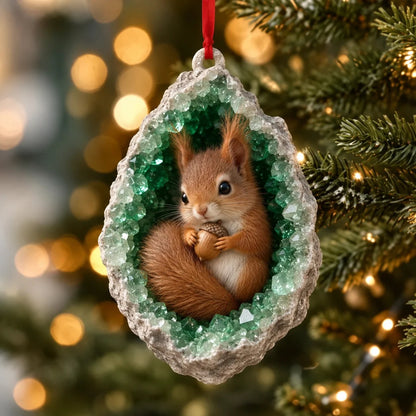 🎄 Woodland Geode Animal Ornaments | 10 Christmas Designs