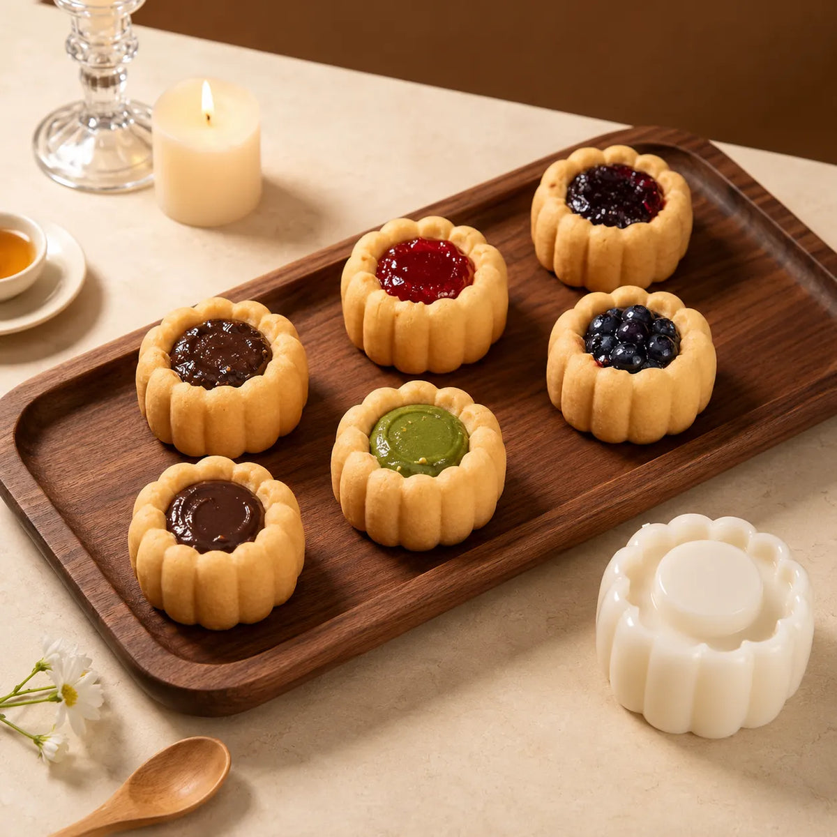 ⏳ Last Day 49% OFF – 🍪 6-Shape Hand-Press Pastry Mold Set | Create Beautiful Homemade Treats For Family Baking, Tea Parties, Seasonal Desserts & Gifting ✨